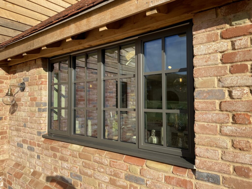 Aluminium Casement Window With Astragal Bar